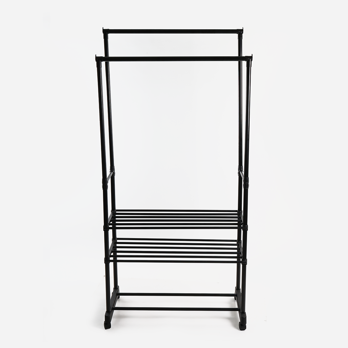 Hosh Rack Hosh Garment Rack with Shelves - Black – SM Home