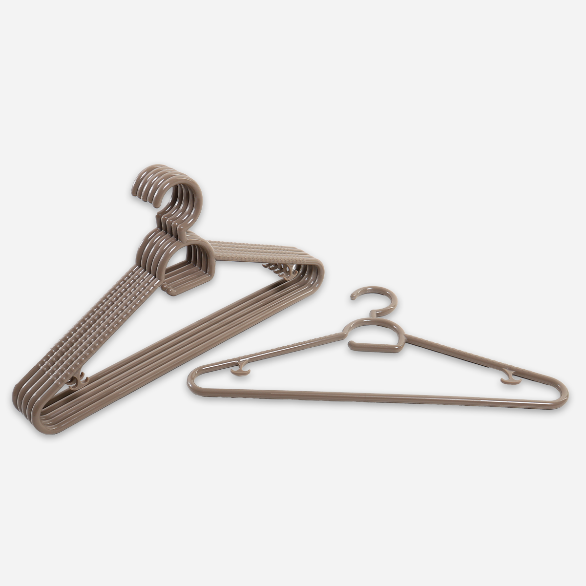 Hosh 6-Piece 168 Hanger Set – Brown
