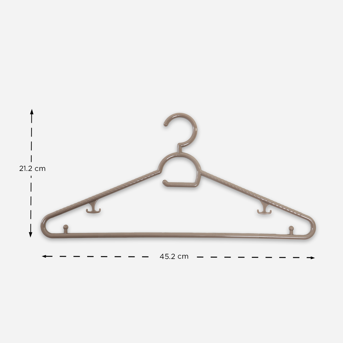 Hosh 6-Piece 168 Hanger Set – Brown