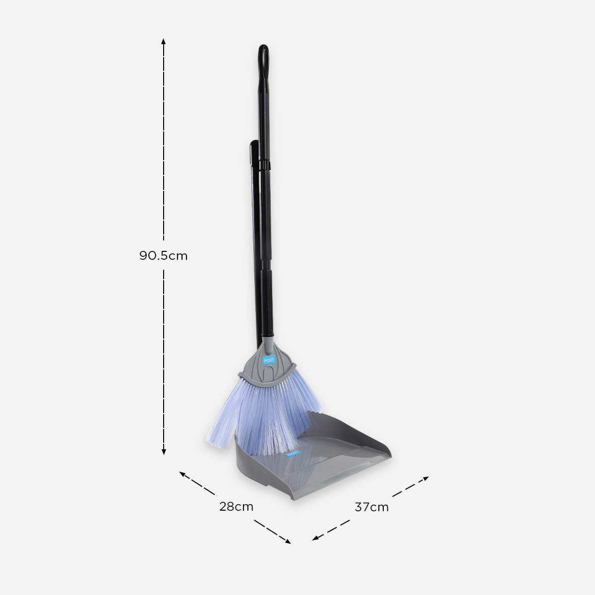 Hosh Dust Pan with Broom - Gray