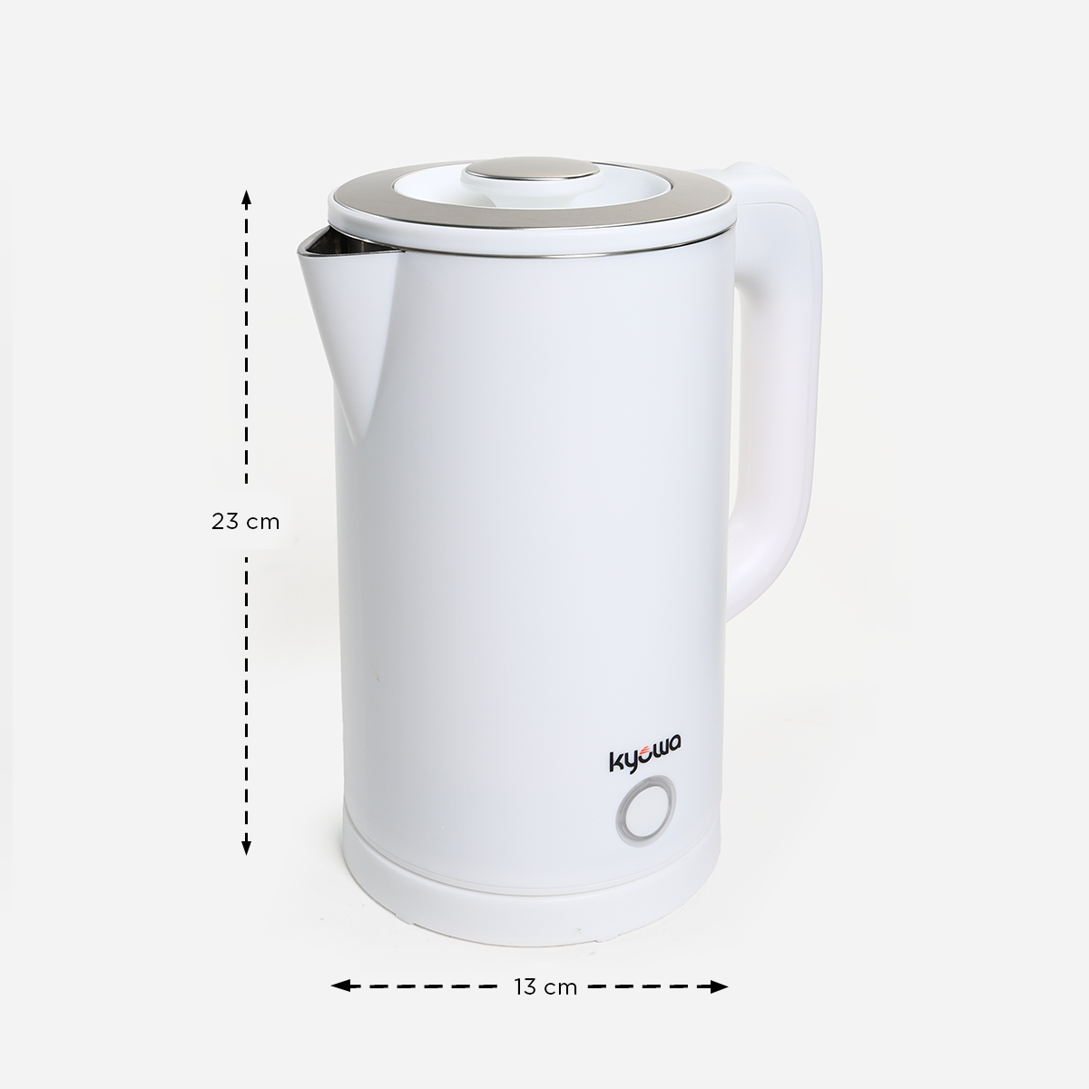 Kyowa Stainless Steel Electric Kettle (White) - 1.6L