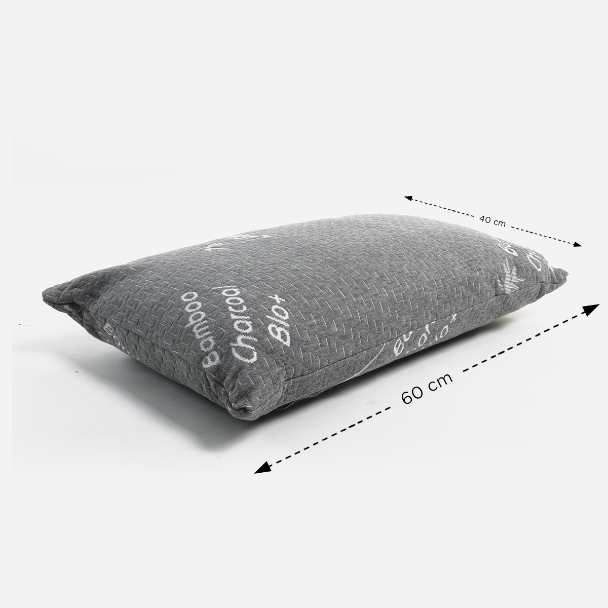 Hosh Charcoal Memory Foam Pillow - 60x40cm