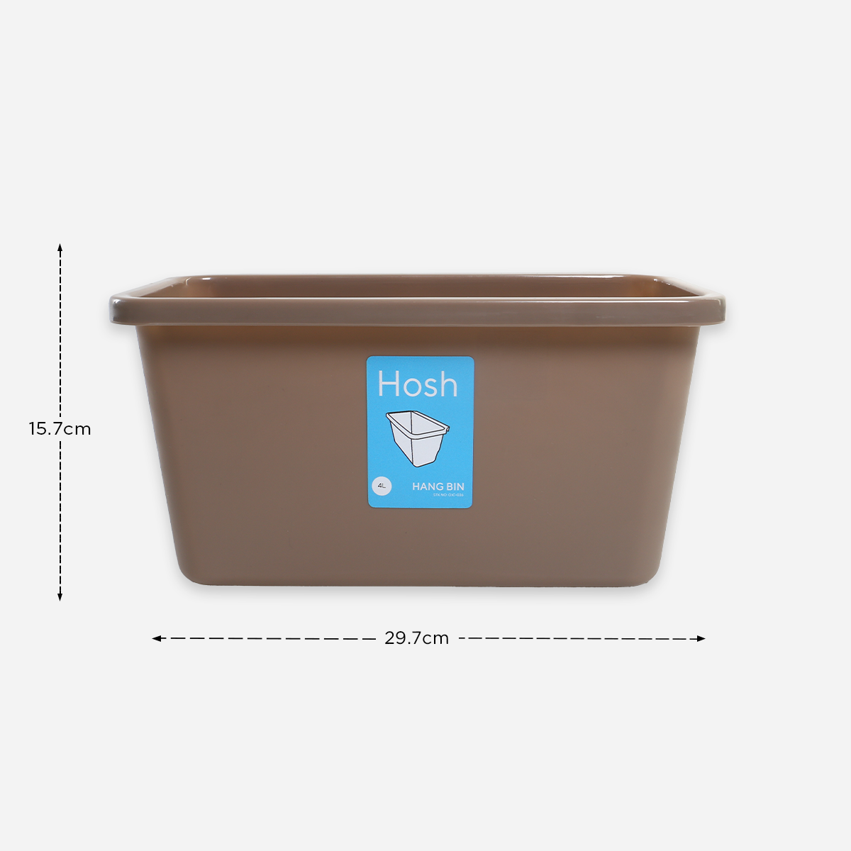 Hosh Hanging Bin (Brown) - 4L