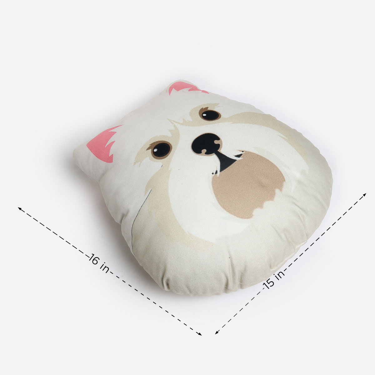 SM Home Jinny Dog Throw Pillow - 15 X 16 inches