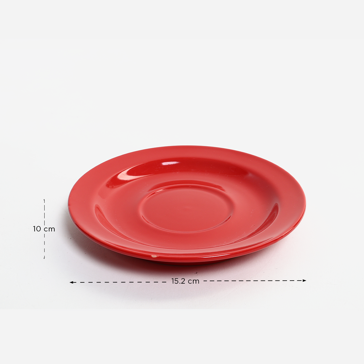 Omega Set of 8 Leandro Stoneware Colored Cup and Saucer with Rack