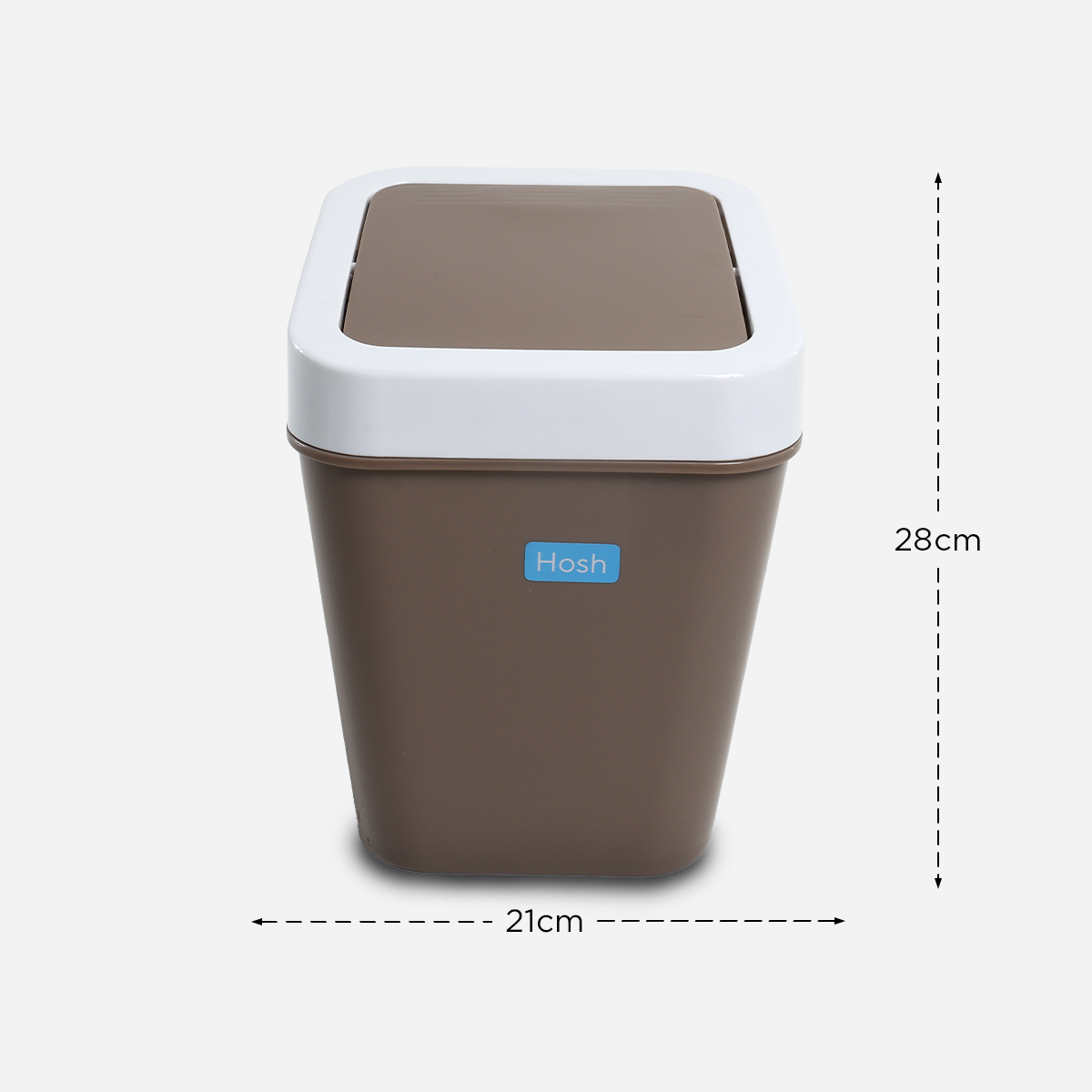 Hosh Swing Bin (Brown) - 8L