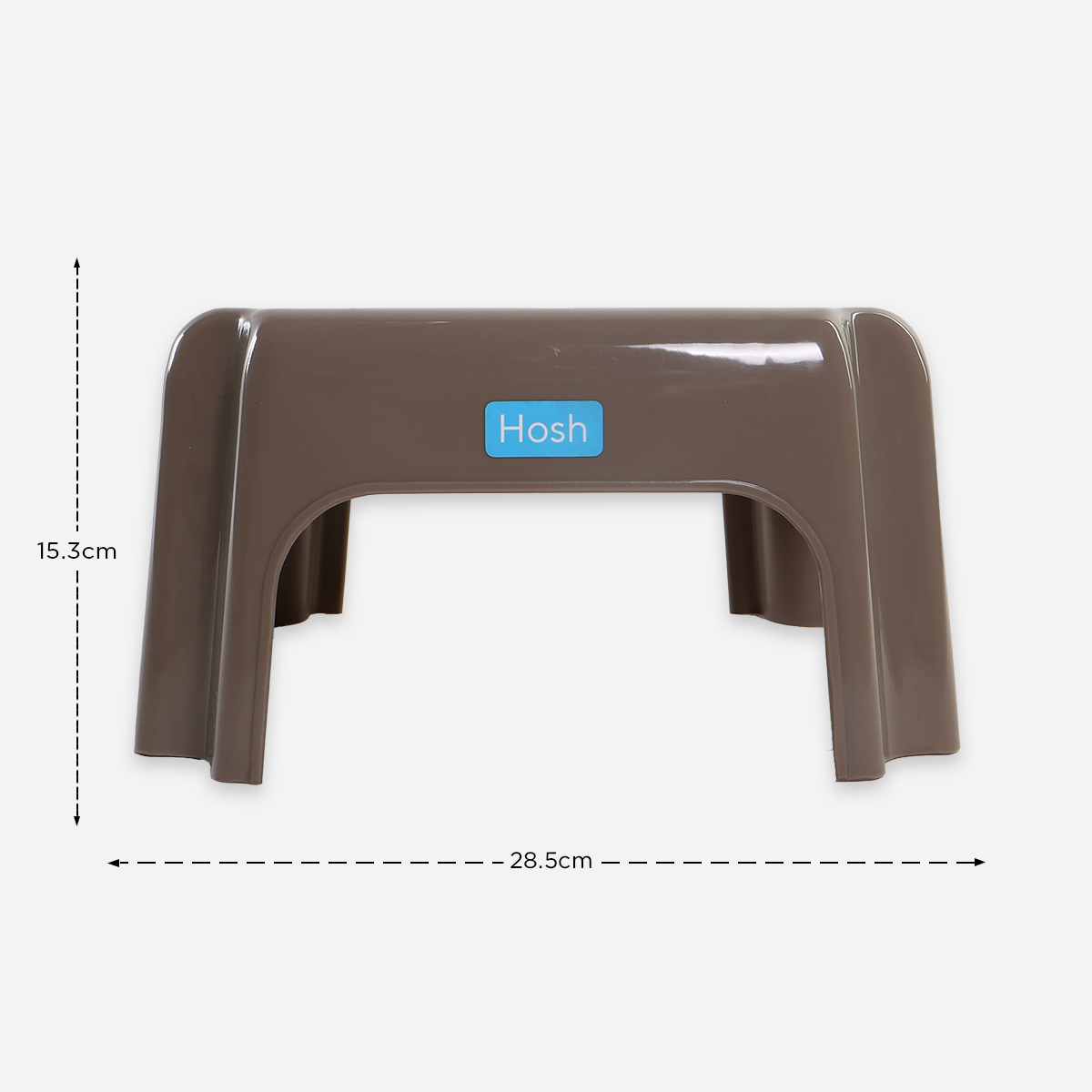 Hosh Square Stool - Brown