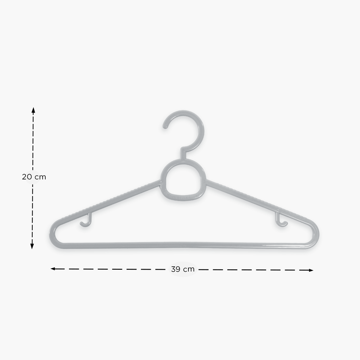 Hosh 6-Piece Slim Hanger Set – Gray