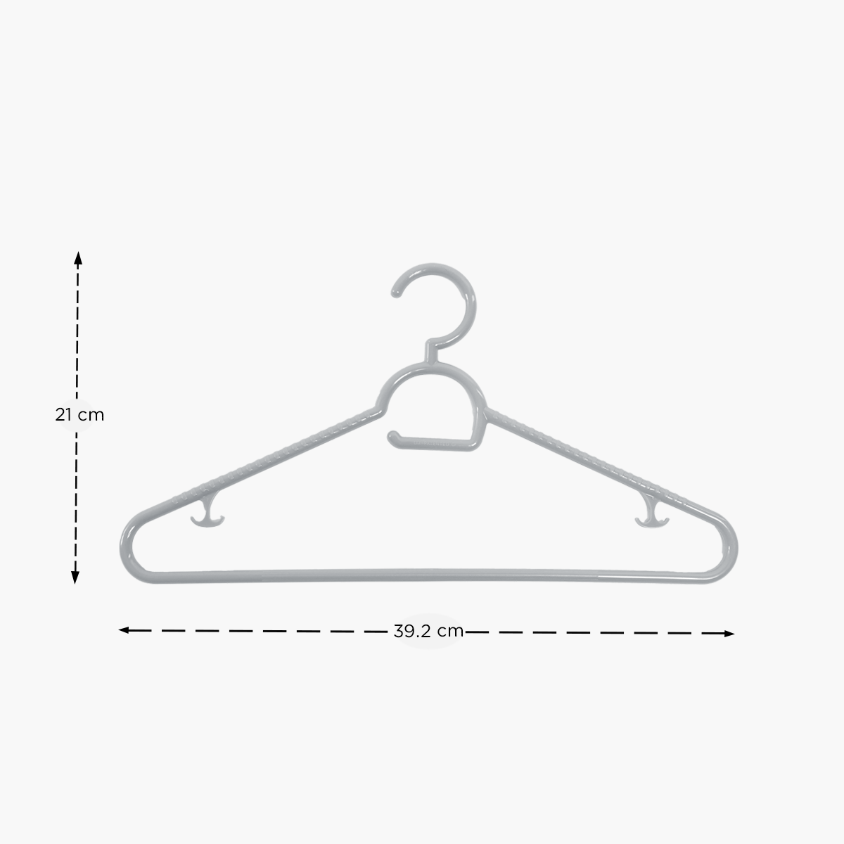 Hosh 6-Piece Hanger Set – Gray