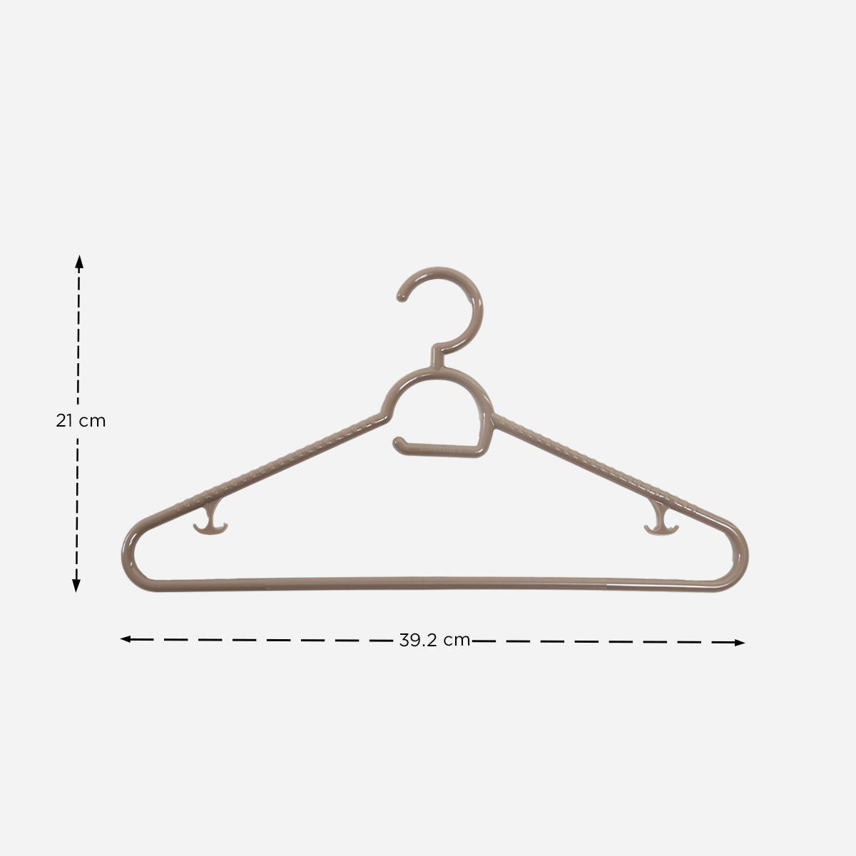 Hosh 6-Piece 163 Hanger Set – Brown