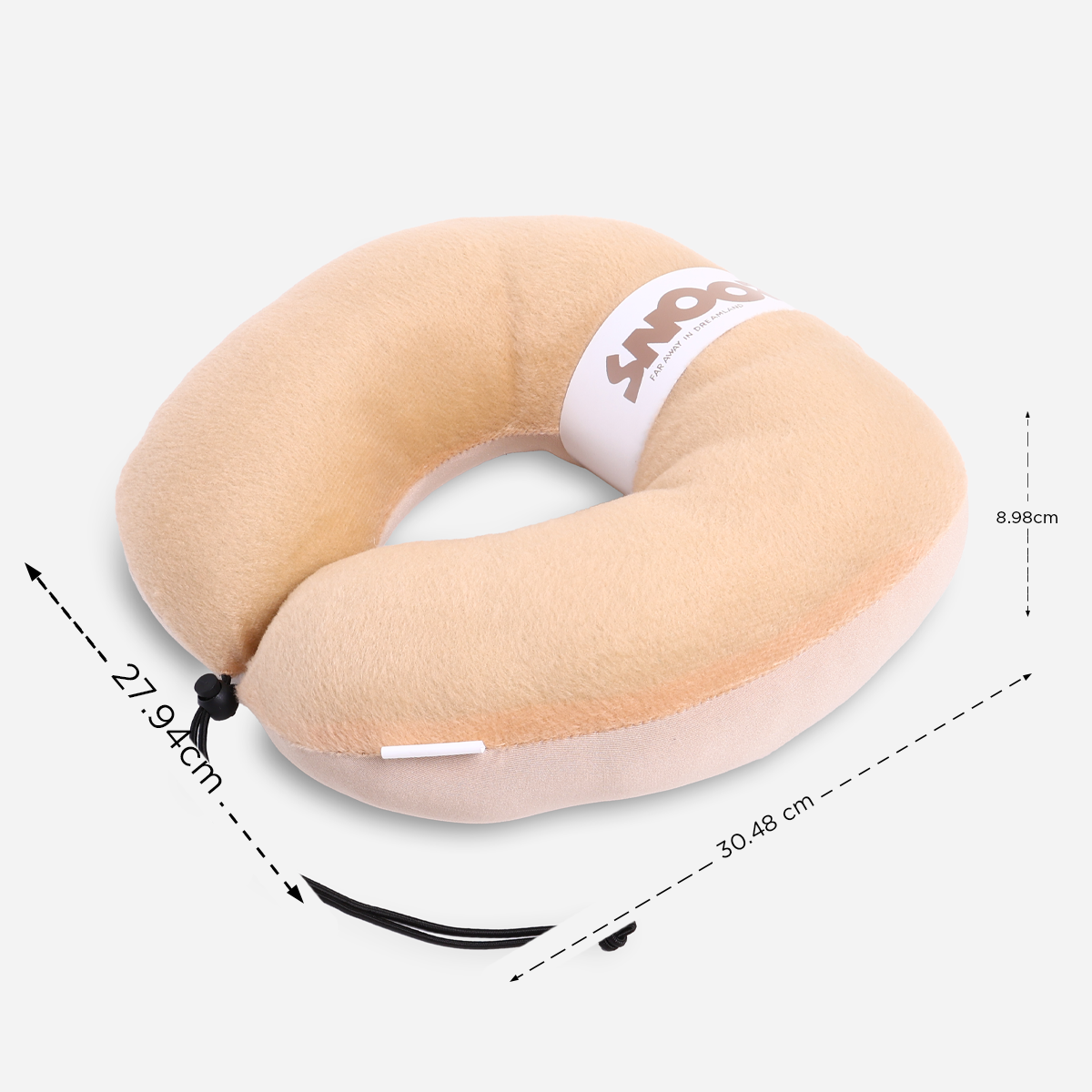 SM Home Fiber Neck Pillow - Beige