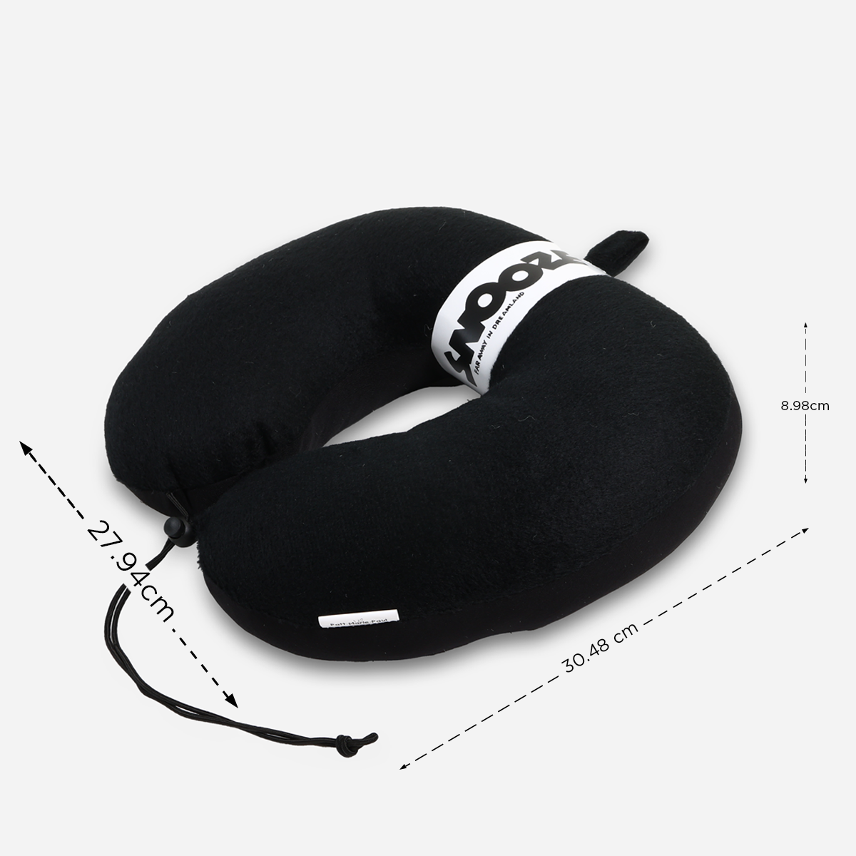 SM Home Fiber Neck Pillow - Black