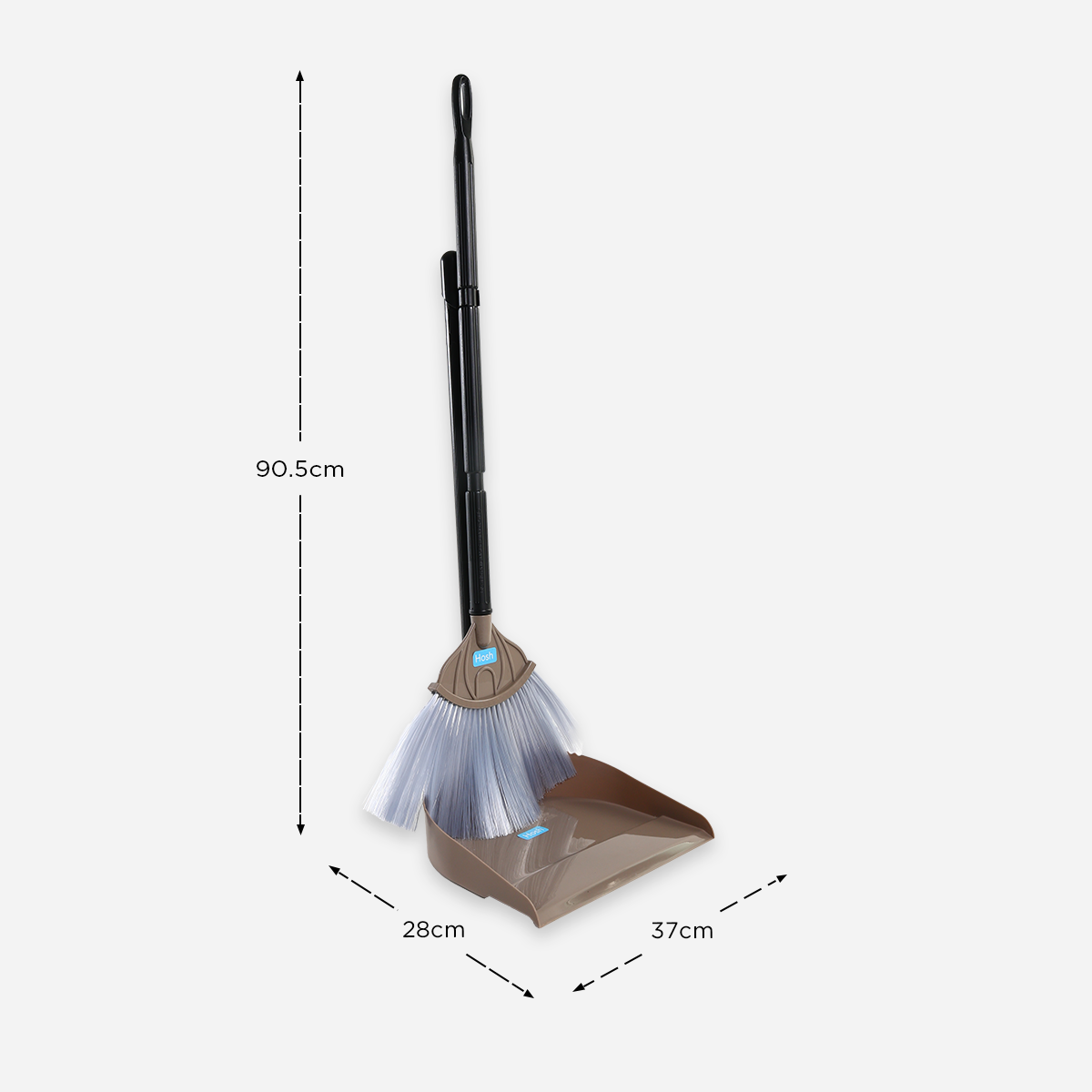 Hosh Broom and Dust Pan Set - Brown