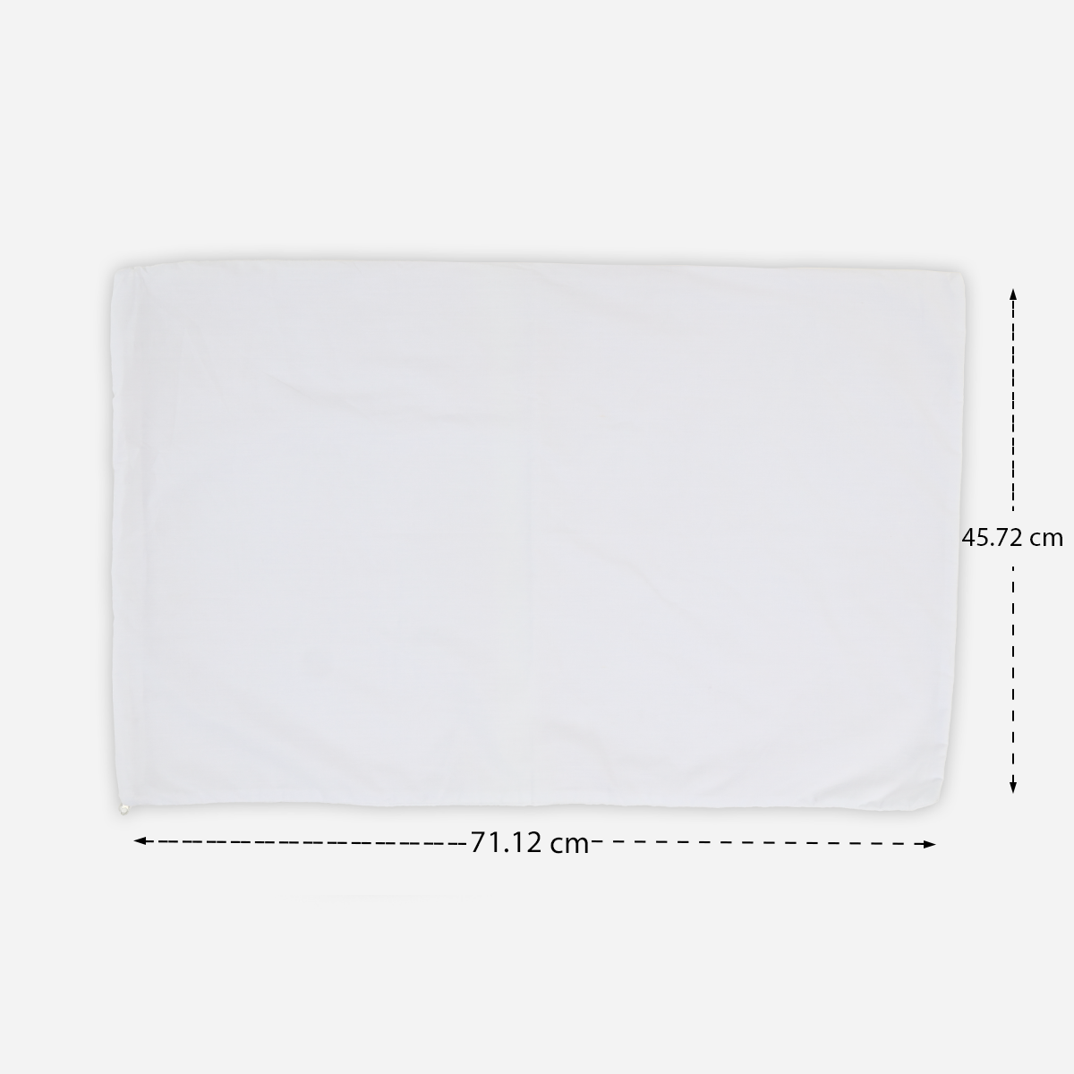 SM Home Pondo Pillowcase with Zipper (White) - 18x20in