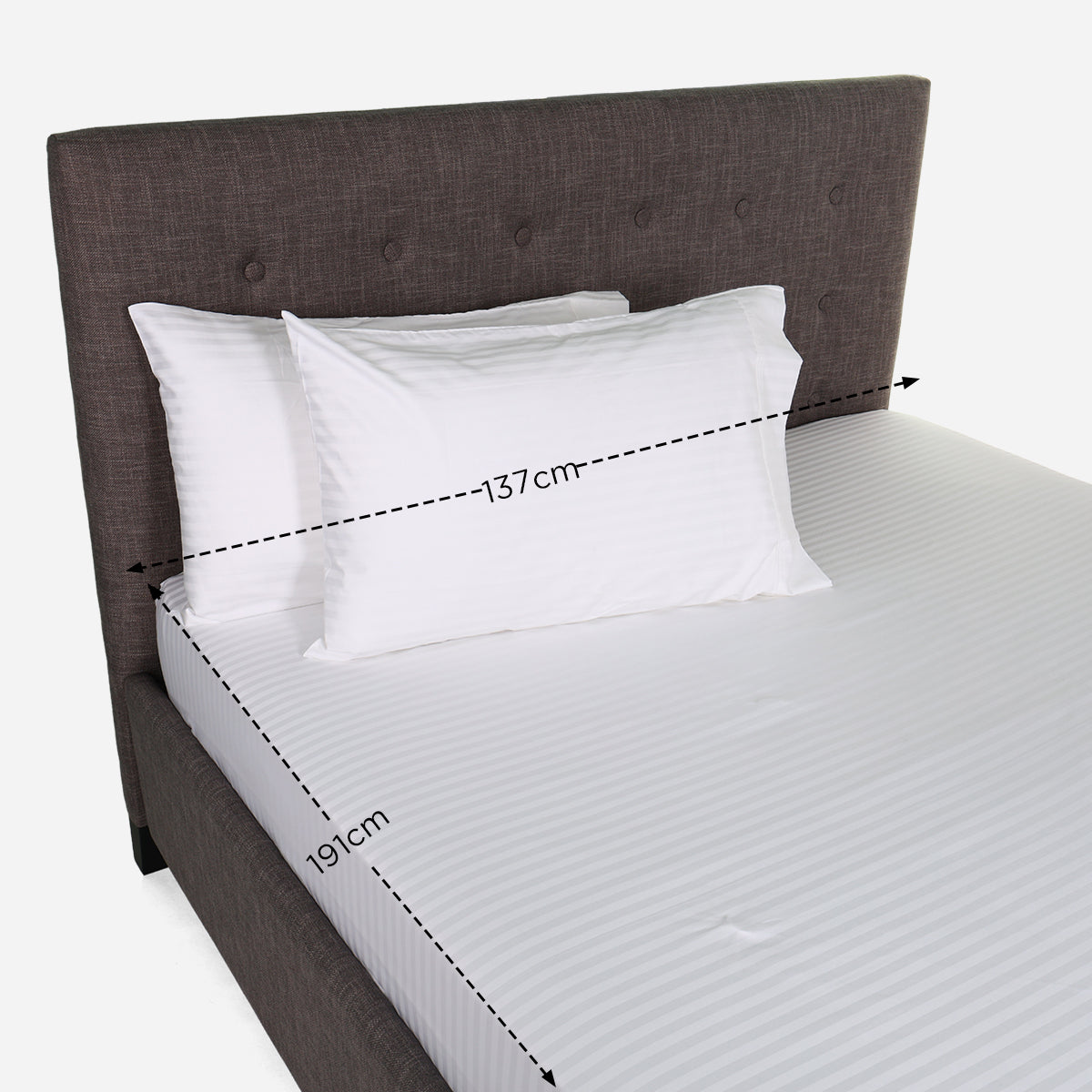 Family Home Hotel Living 3-Piece Bedsheet Set (White) - Twin
