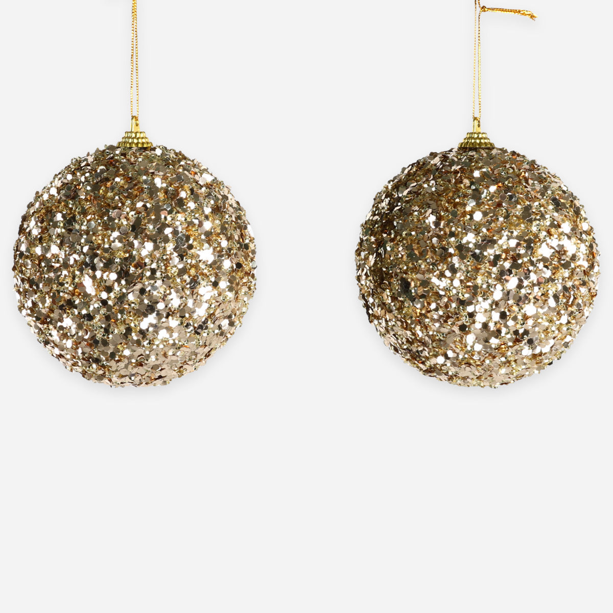 SM Home Christmas Ball with Glitter and Beads Foam - 10cm