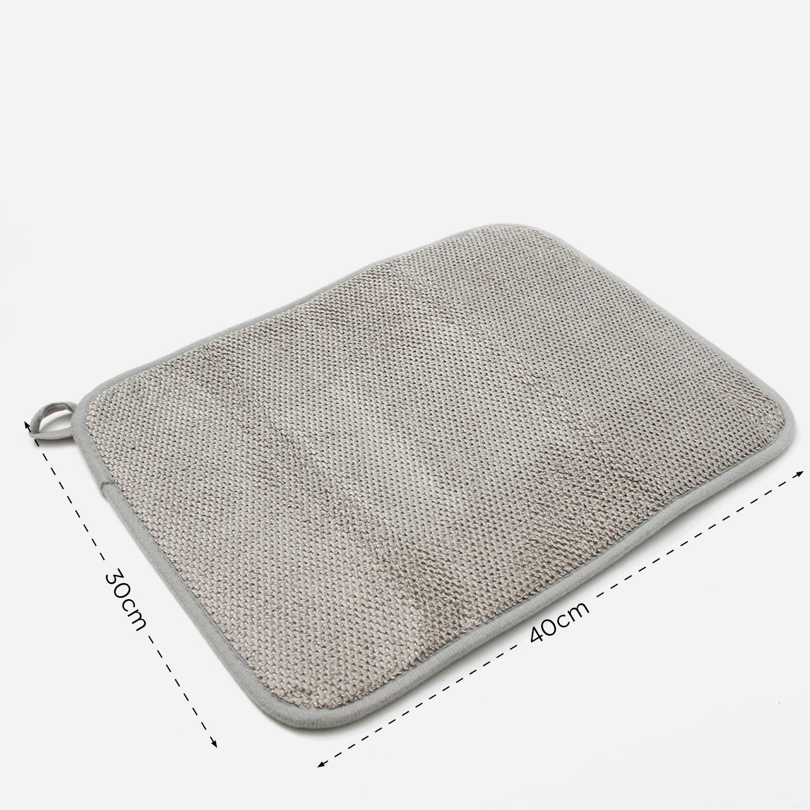 Hosh Dish Drying Mat (Gray) - 30x40cm