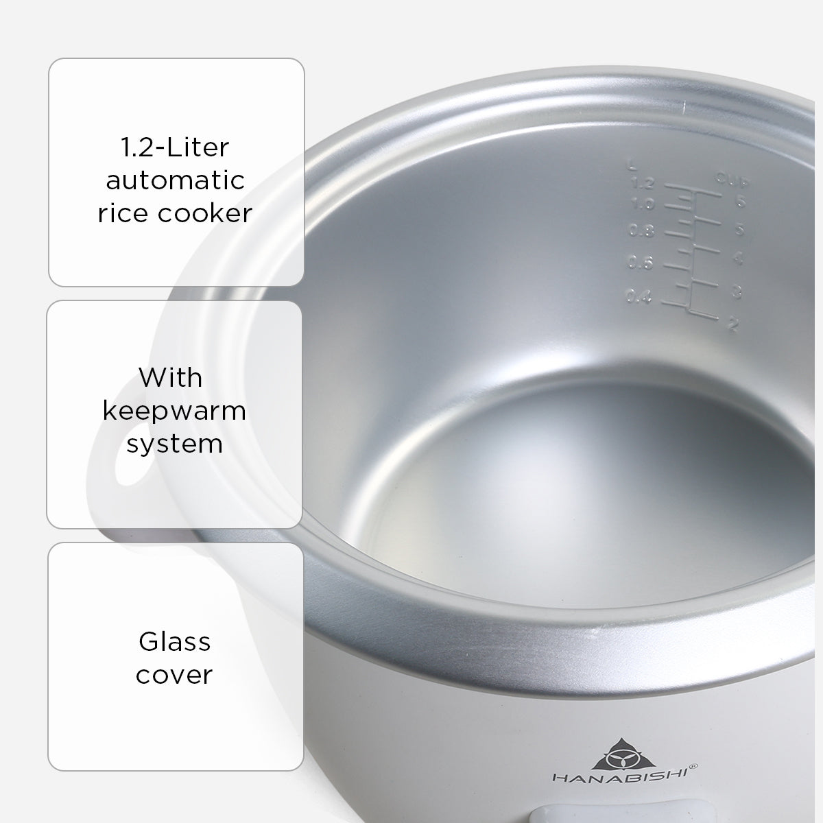 Hanabishi 6 Cups Rice Cooker - 1.2L