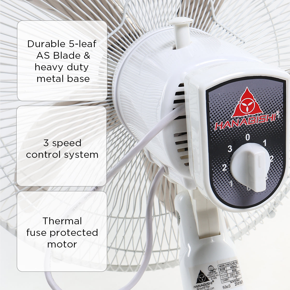 Hanabishi Ground Fan - 16in