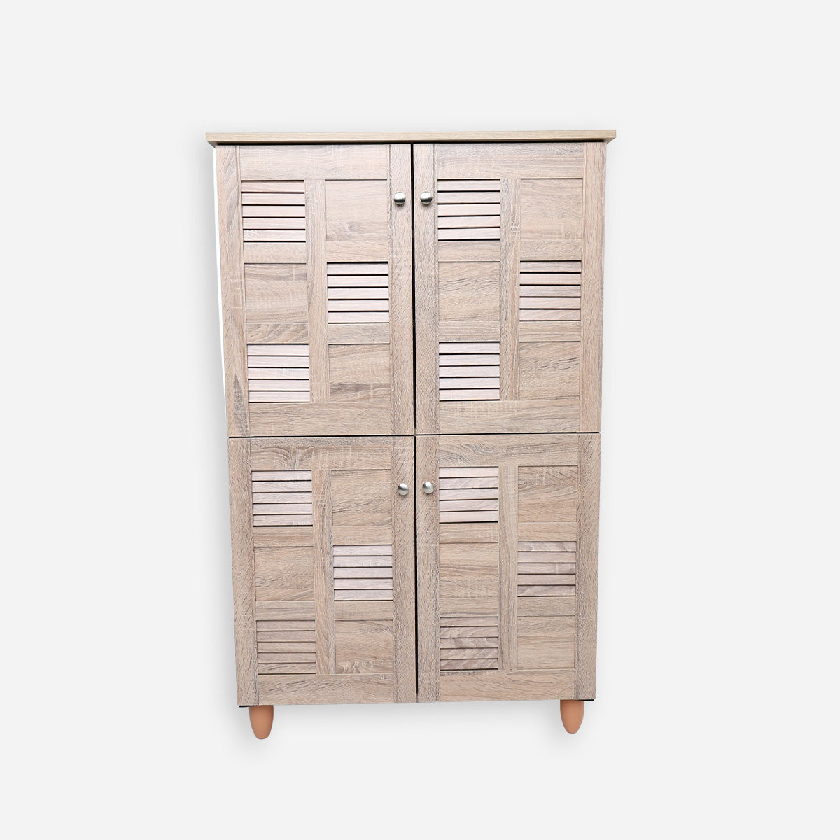 Hanson 4-Door Shoe Cabinet - Light Oak