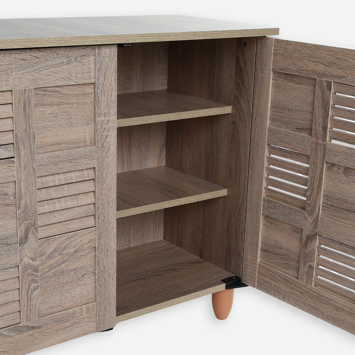 Hanson 2-Door Shoe Cabinet - Light Oak