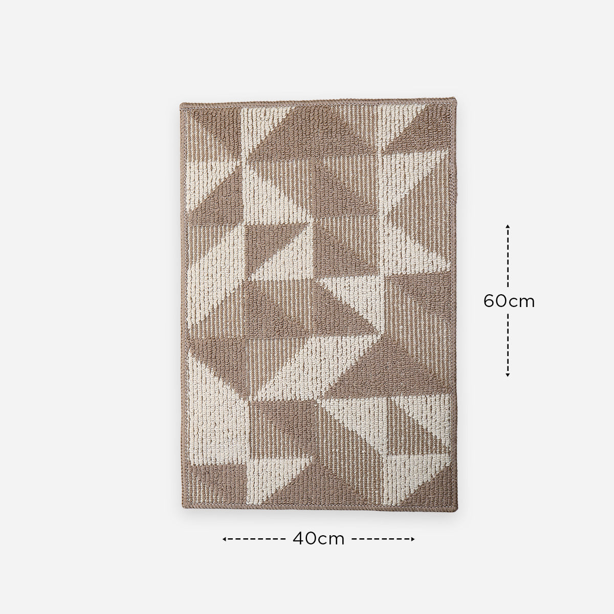 SM Home Door Mat (Triangular Beige) - 40x60cm