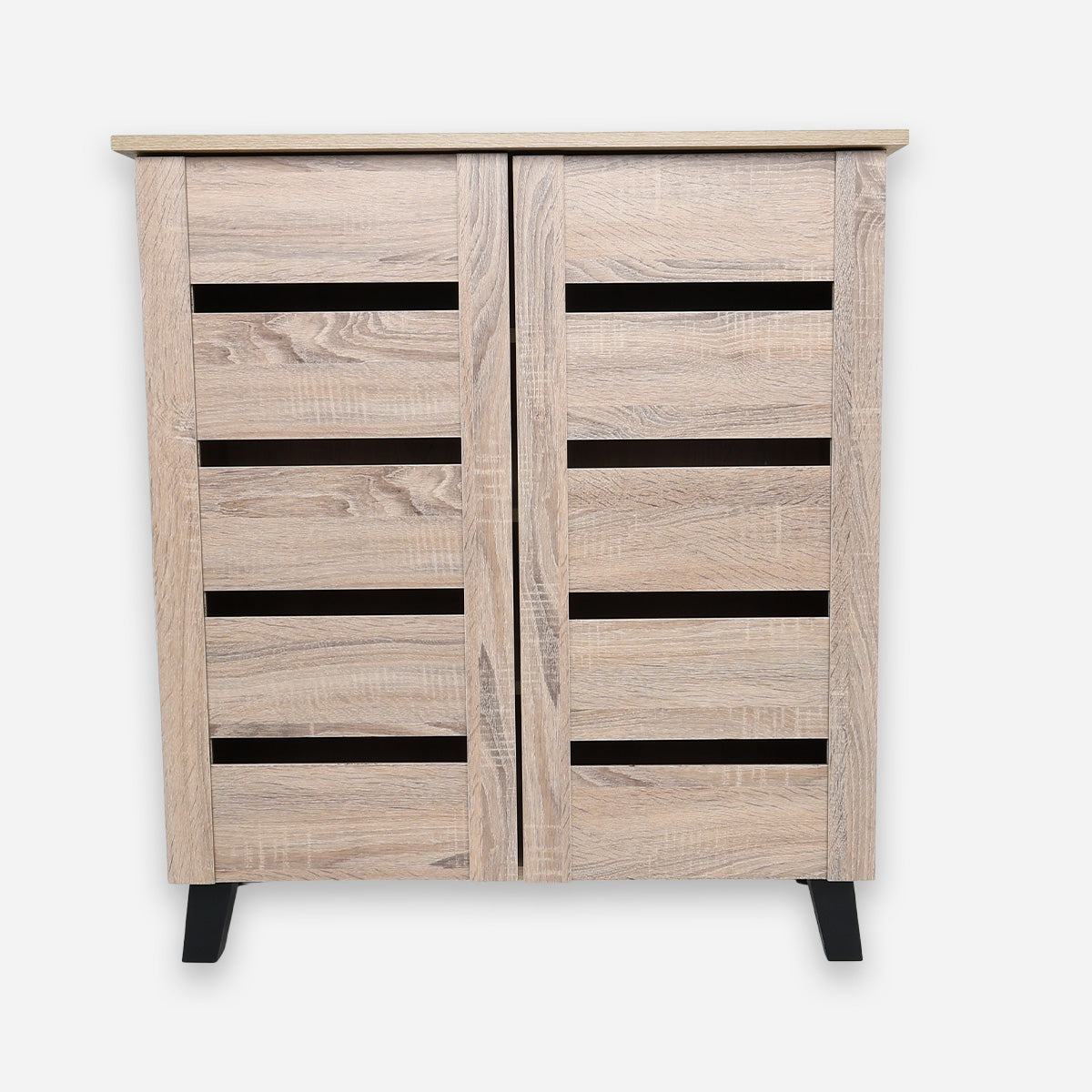 Harris Sol 2-Door Shoe Cabinet - White Oak