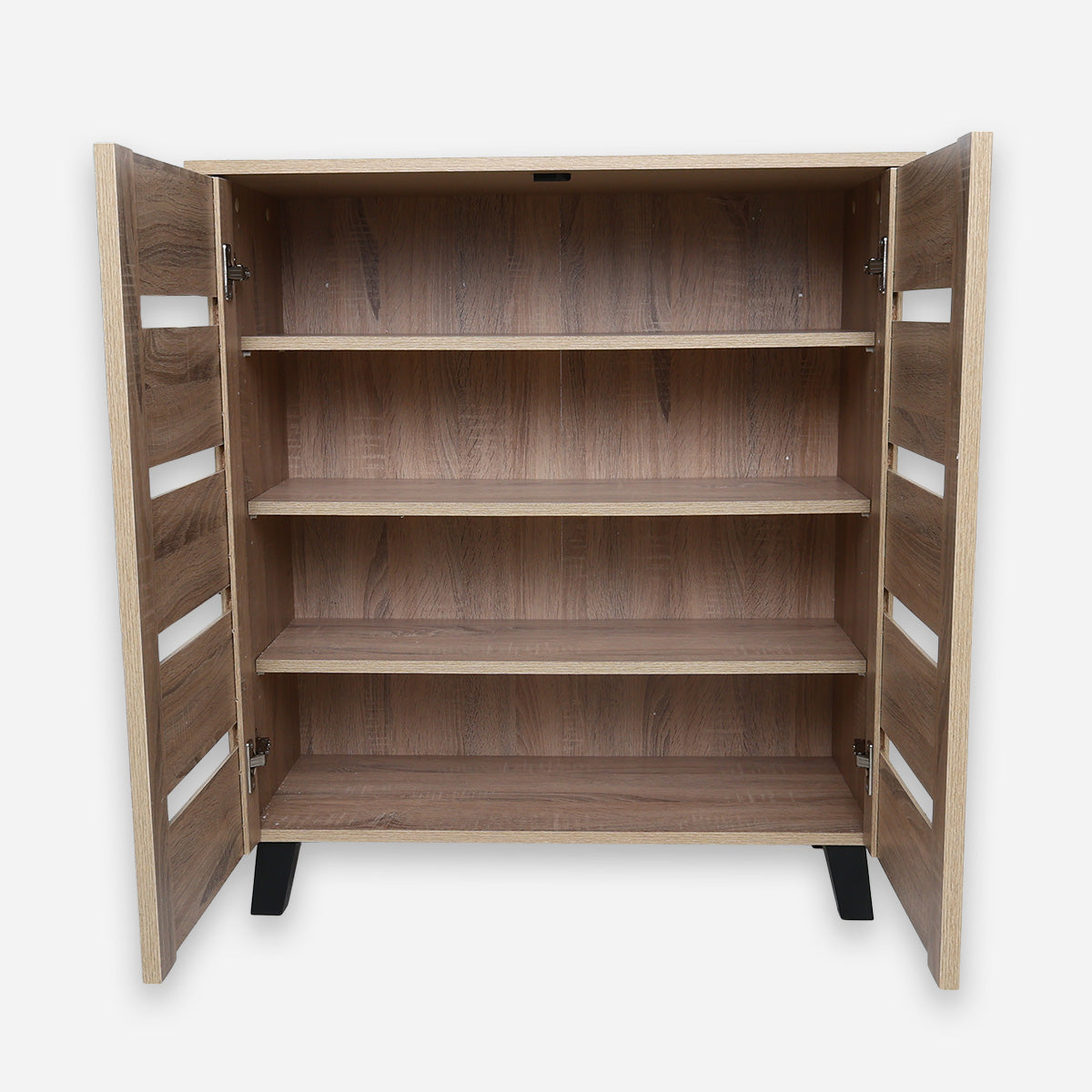 Harris Sol 2-Door Shoe Cabinet - White Oak