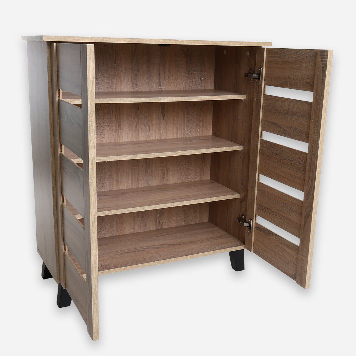 Harris Sol 2-Door Shoe Cabinet - White Oak