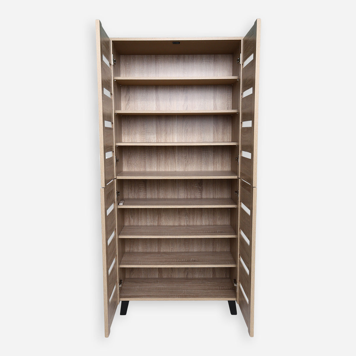 Harris Sol 4-Door Shoe Cabinet - White Oak