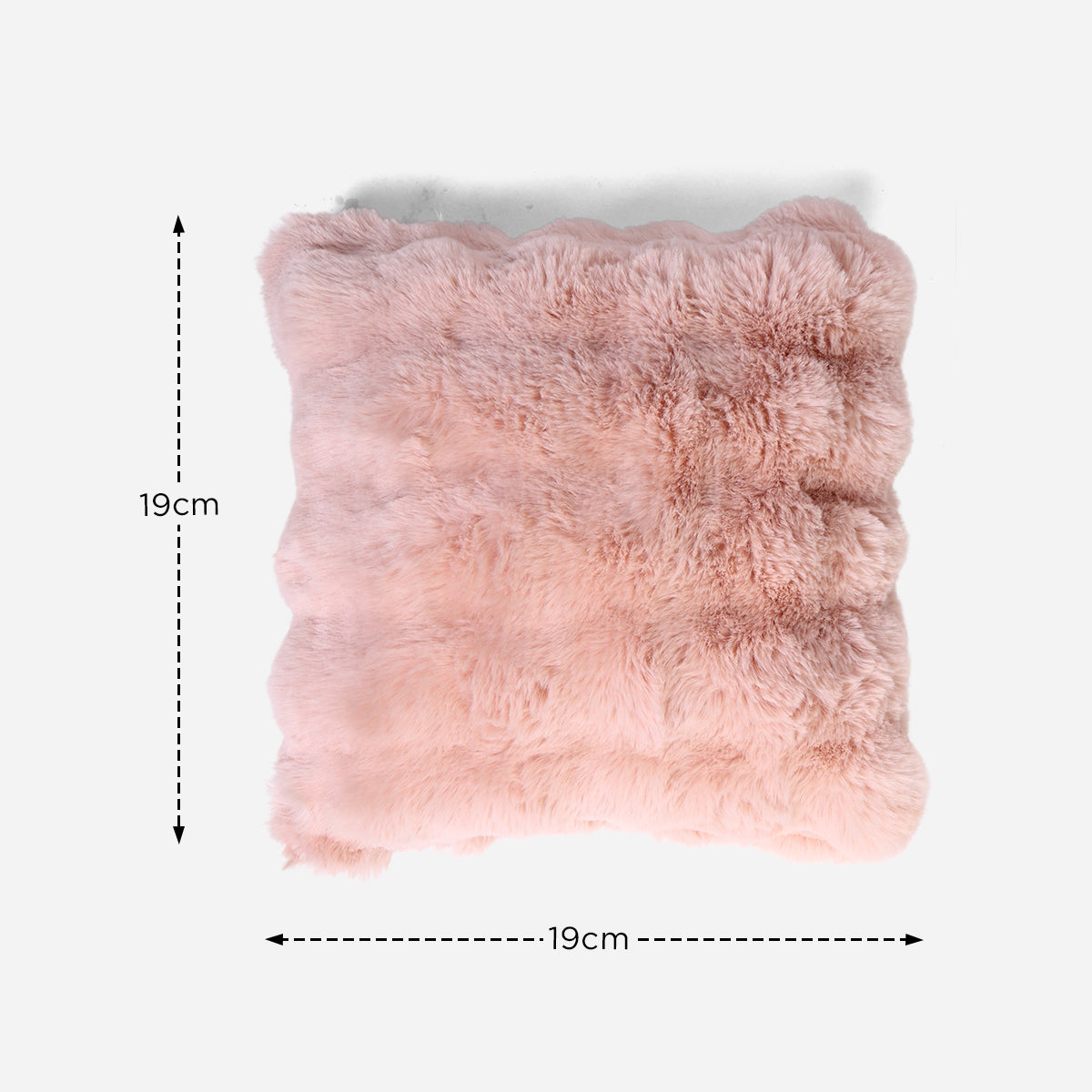 SM Home Oozy Throw Pillow (Pink) - 19x19cm