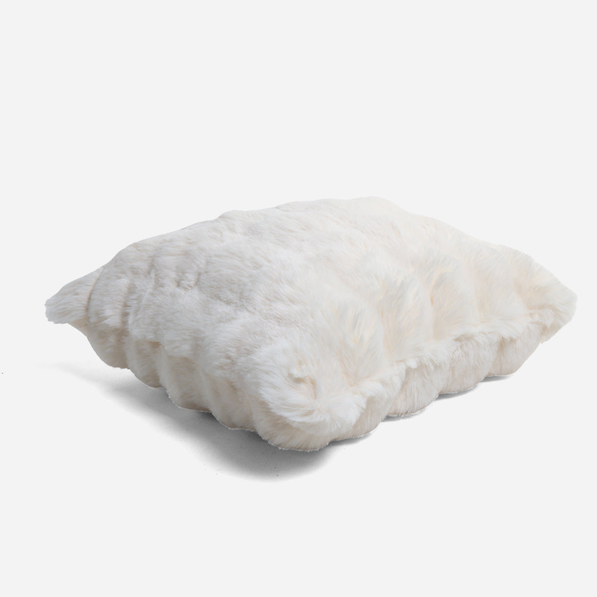 SM Home Oozy Throw Pillow (White) - 19x19cm