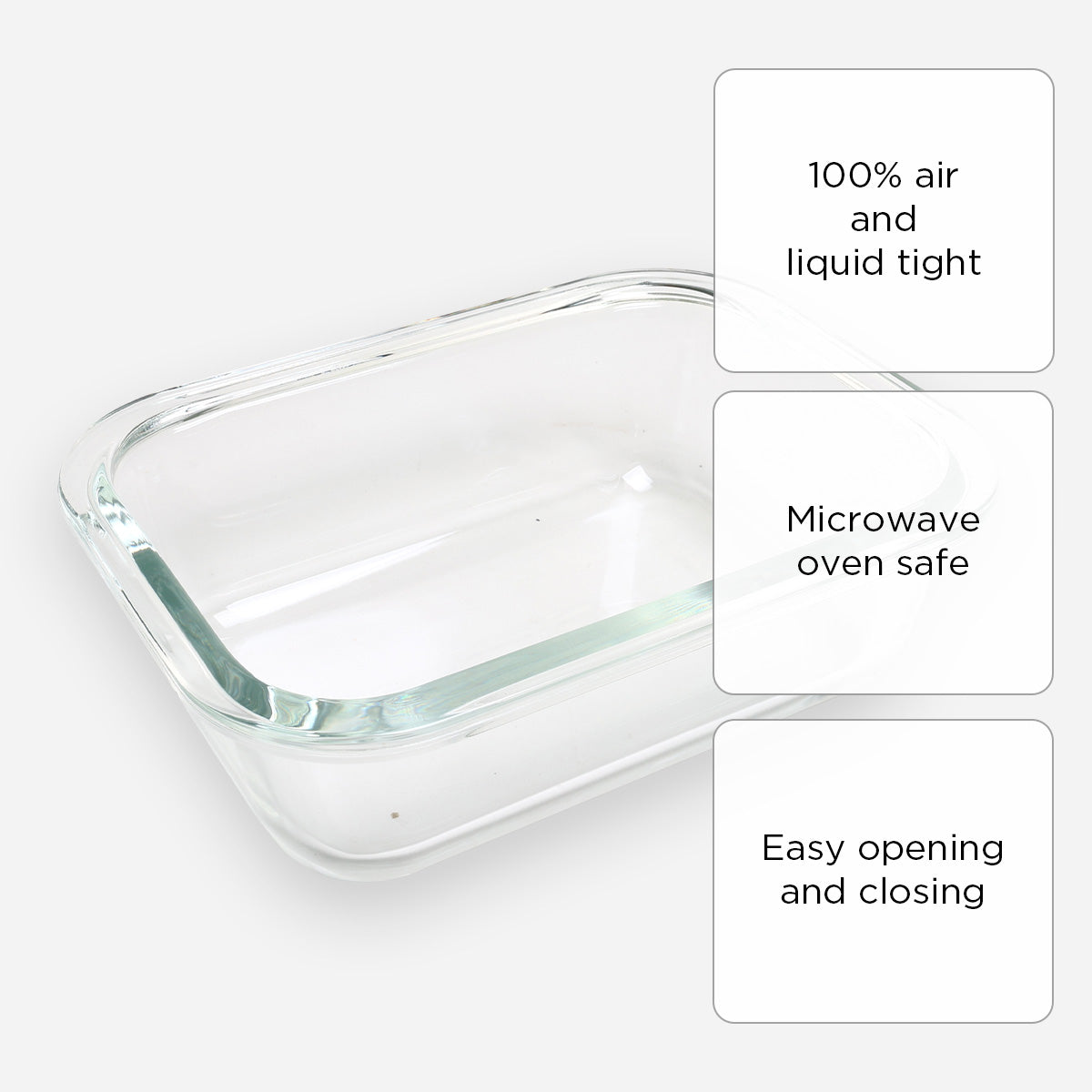 Home Gallery Pure Borosilicate Glass Food Keeper - 330ml