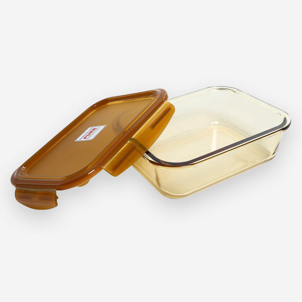 Home Gallery Pure Borosilicate Glass Food Keeper (Amber) - 1040ml
