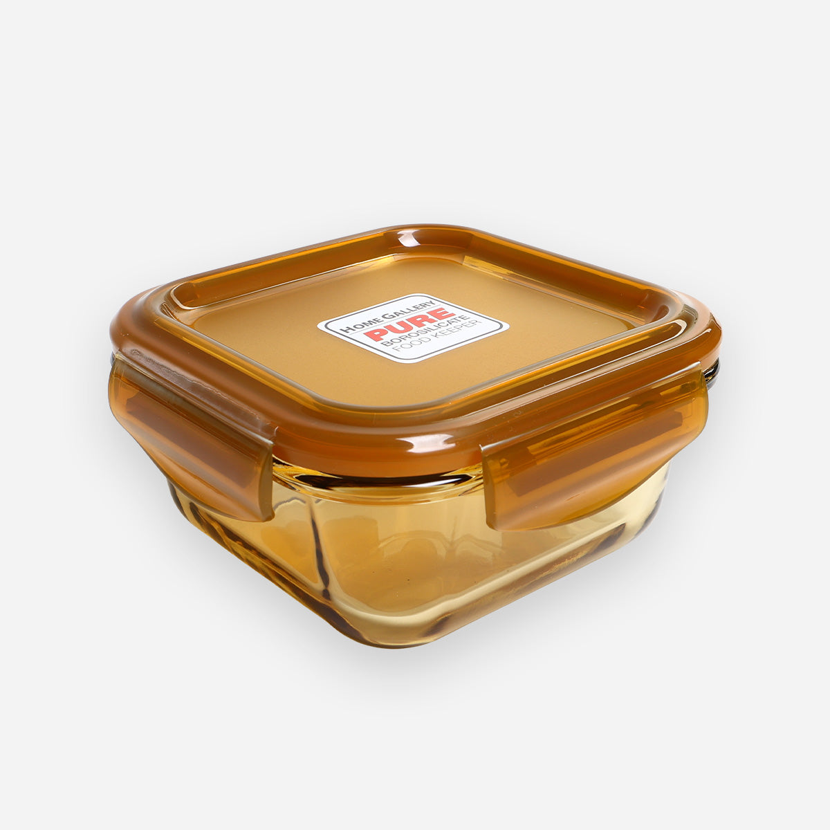 Home Gallery Pure Borosilicate Glass Food Keeper(Amber) - 310ml