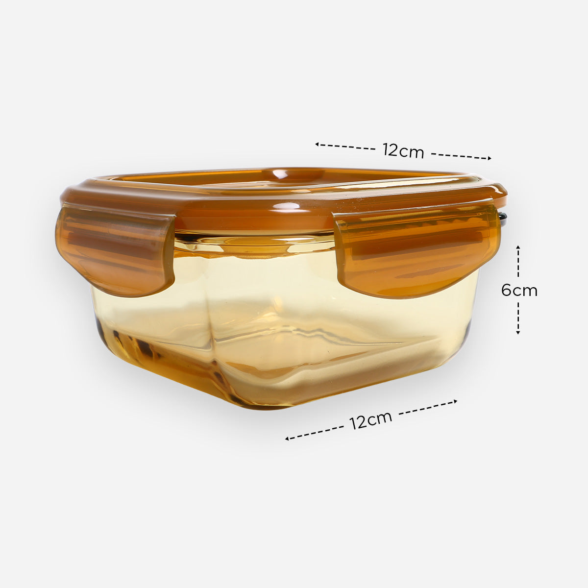 Home Gallery Pure Borosilicate Glass Food Keeper(Amber) - 310ml