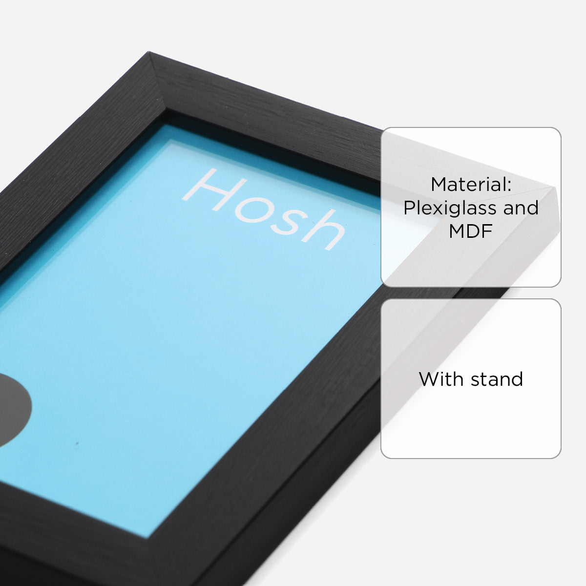 Hosh Photo Frame (Black) - 4x6in