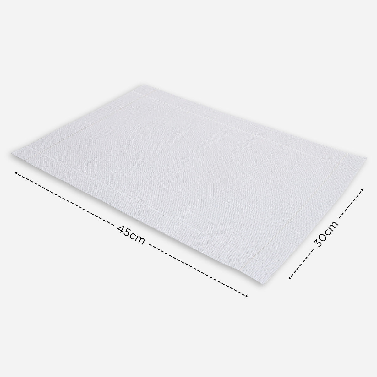 Hosh Woven Placemat (White) - 45x30cm