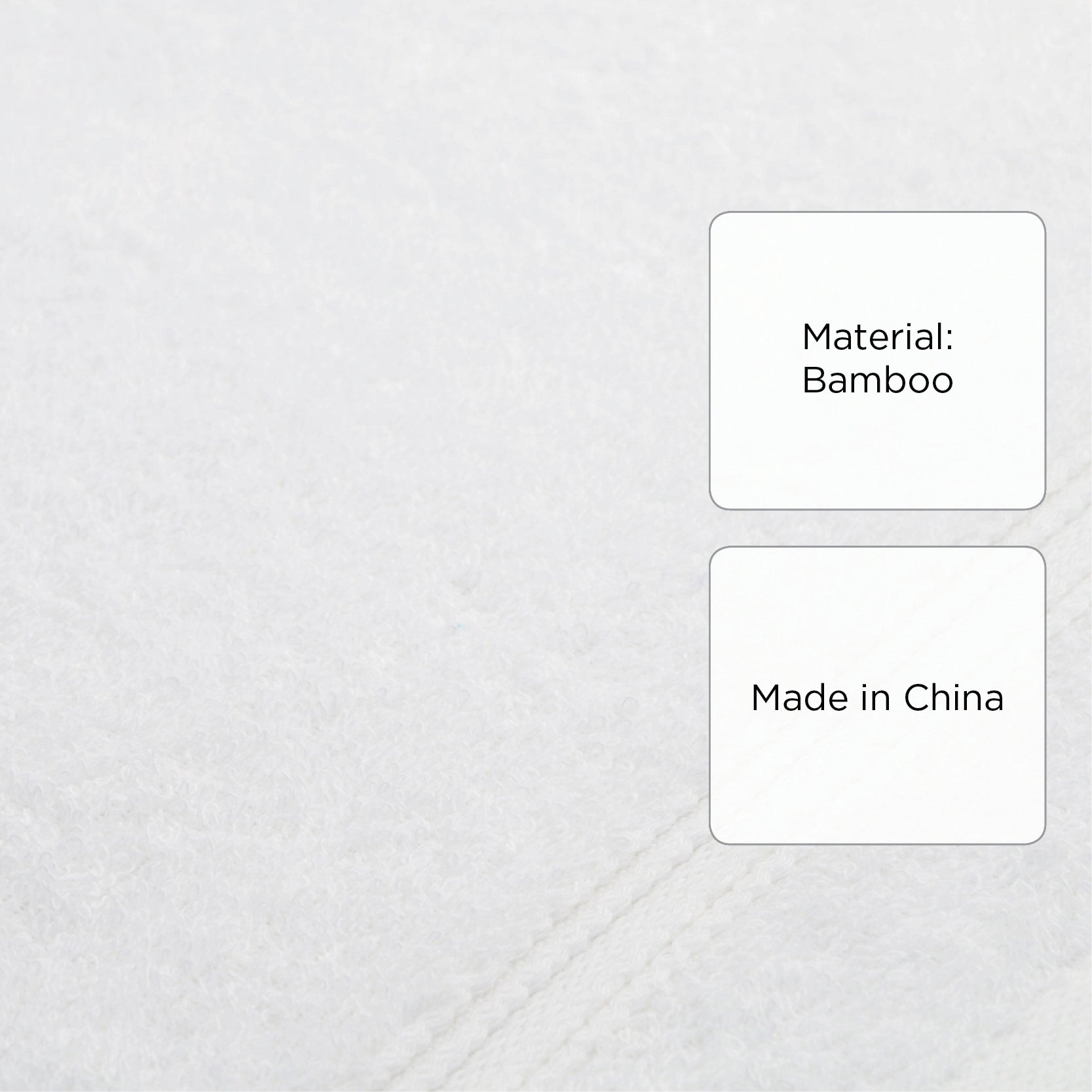 Hosh Bamboo Face Towel - White