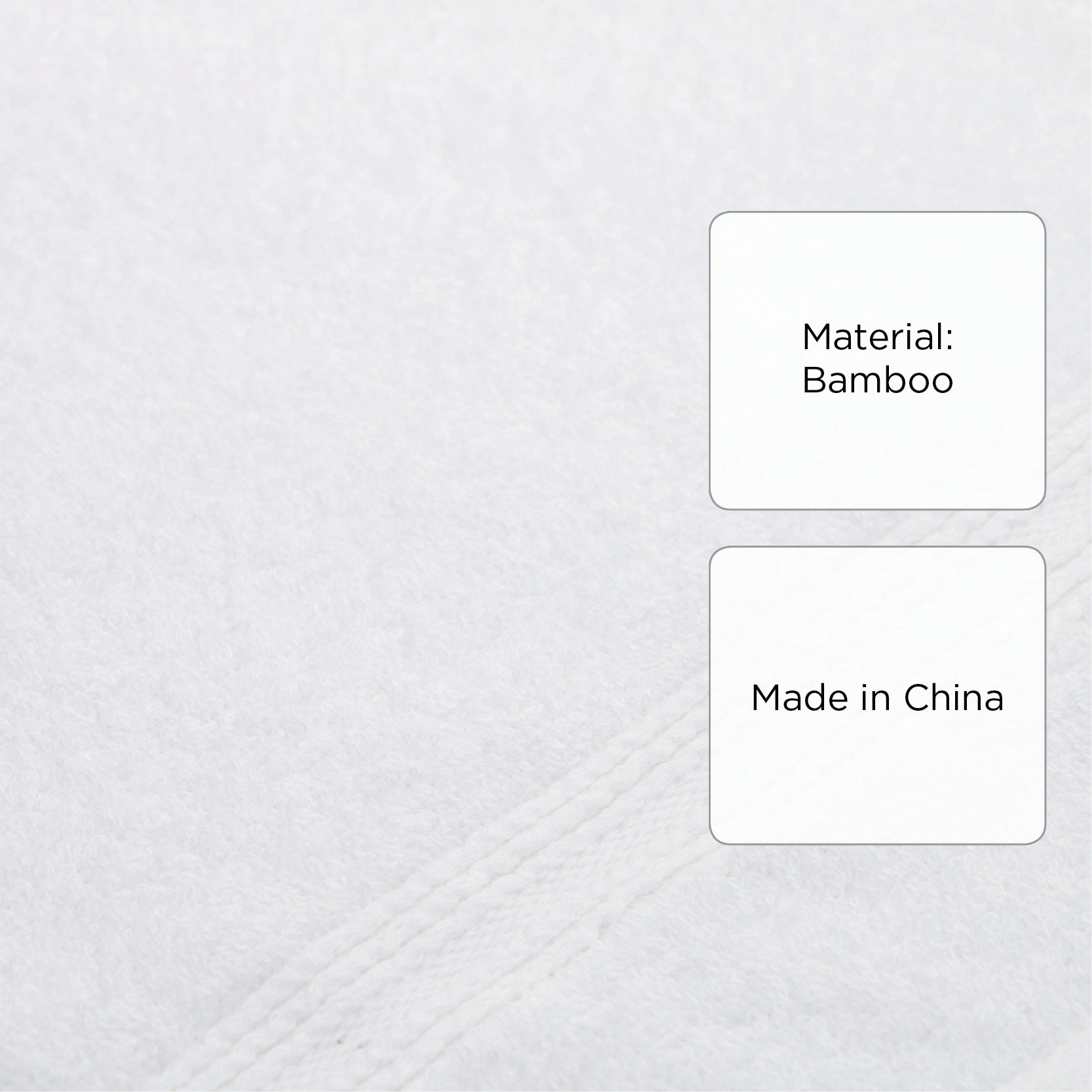 Hosh Bamboo Hand Towel - White