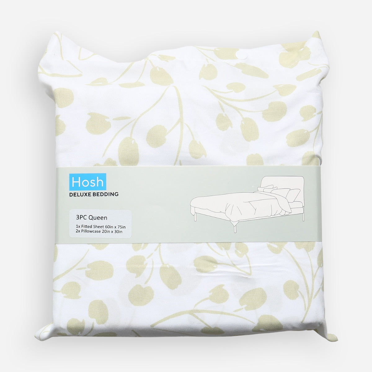 Hosh 3-Piece Deluxe PF8 Bedsheet Set - Queen
