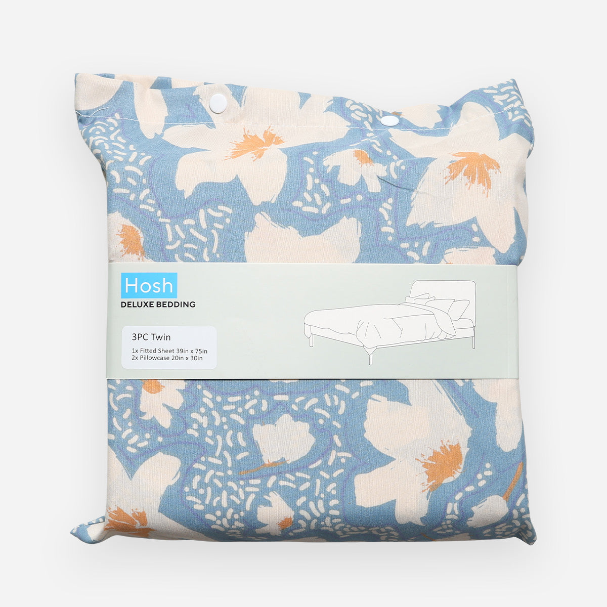 Hosh 3-Piece Deluxe PF11 Bedsheet Set - Twin