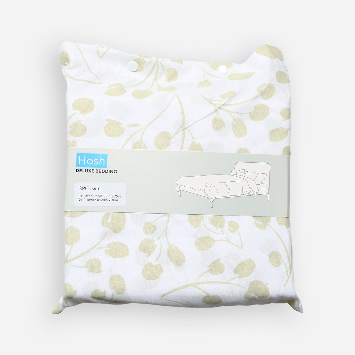 Hosh 3-Piece Deluxe PF8 Bedsheet Set - Twin