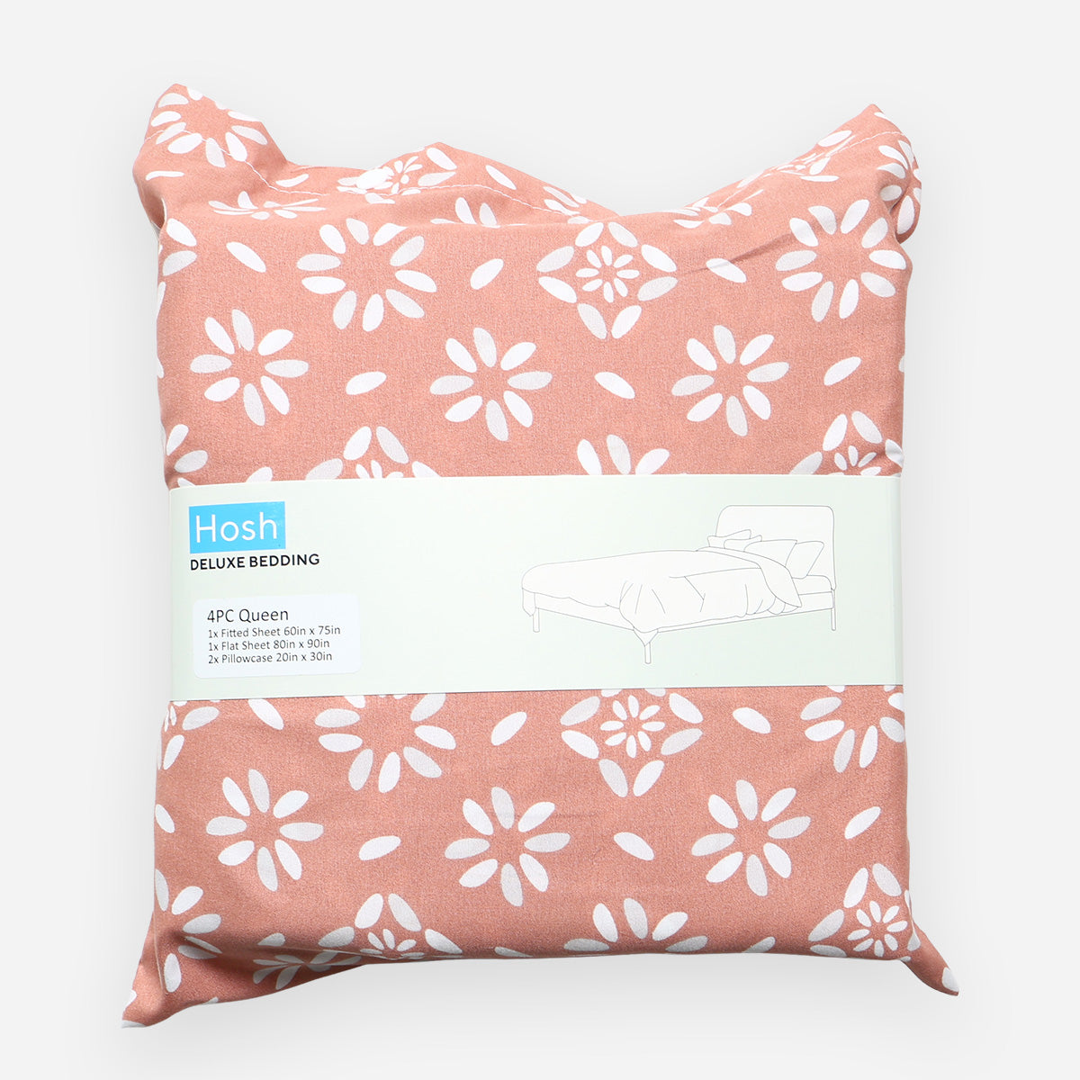 Hosh 4-Piece Deluxe PF12 Bedsheet Set - Queen