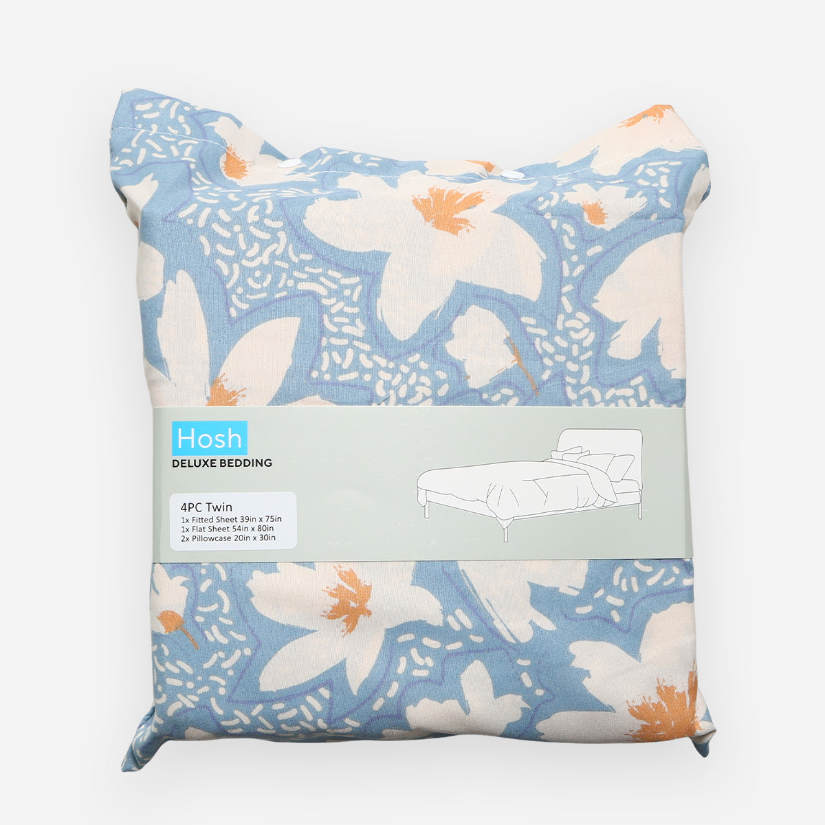 Hosh 4-Piece Deluxe PF11 Bedsheet Set - Twin