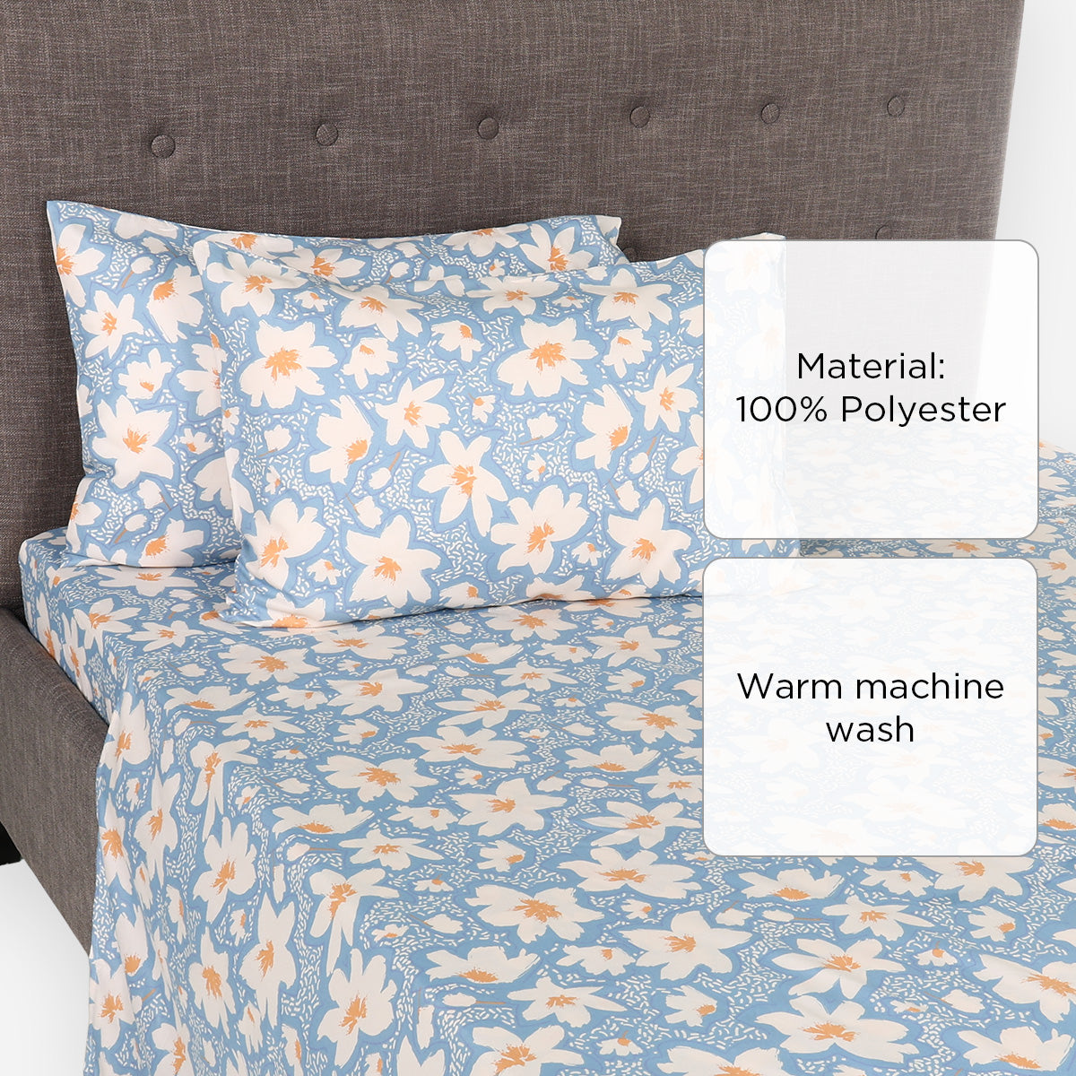 Hosh 4-Piece Deluxe PF11 Bedsheet Set - Twin