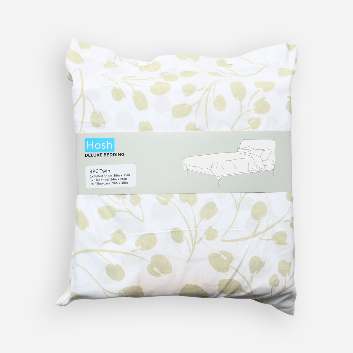 Hosh 4-Piece Deluxe PF8 Bedsheet Set - Twin