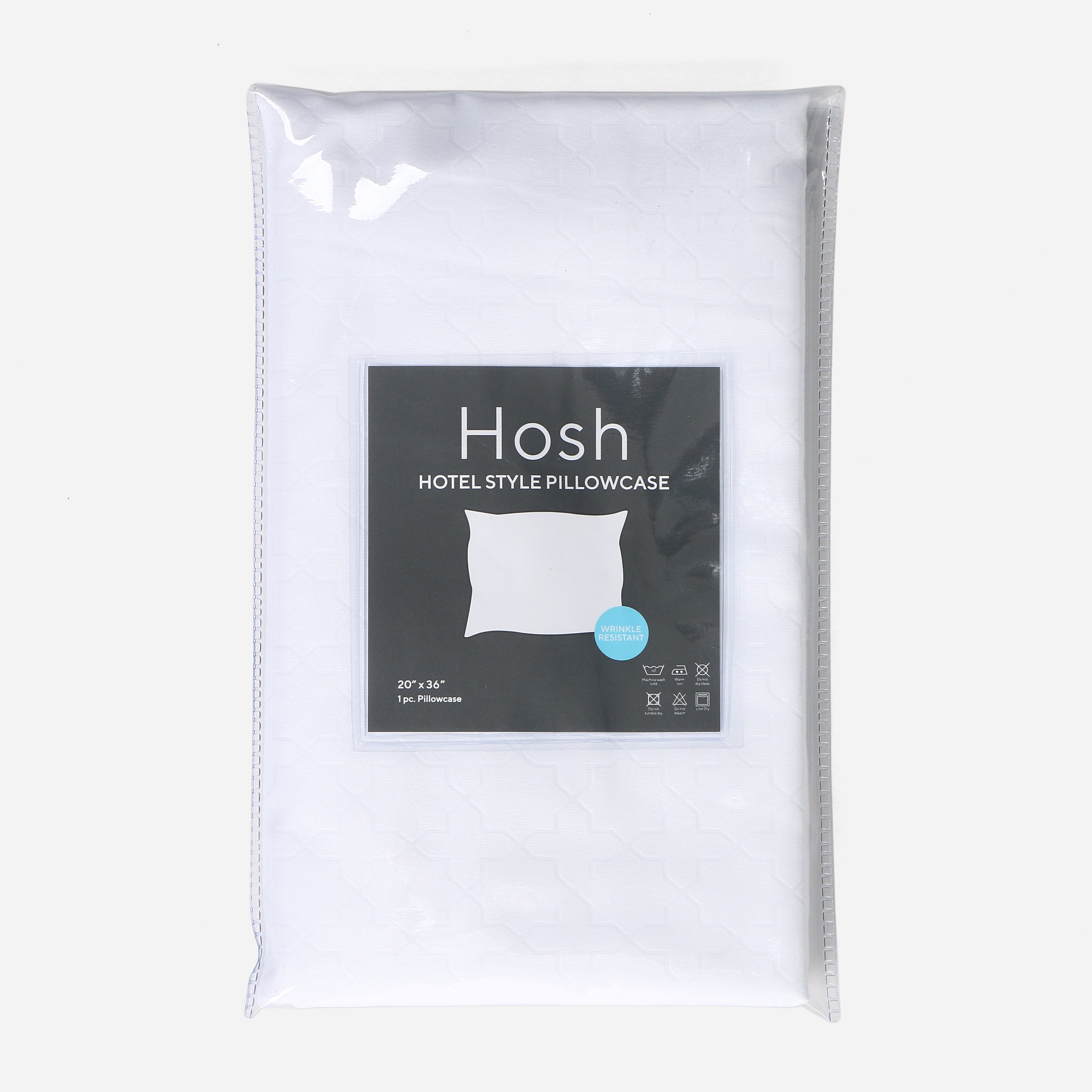 Hosh 1-Piece Pillowcase Emboss Clover (White) - 20x36
