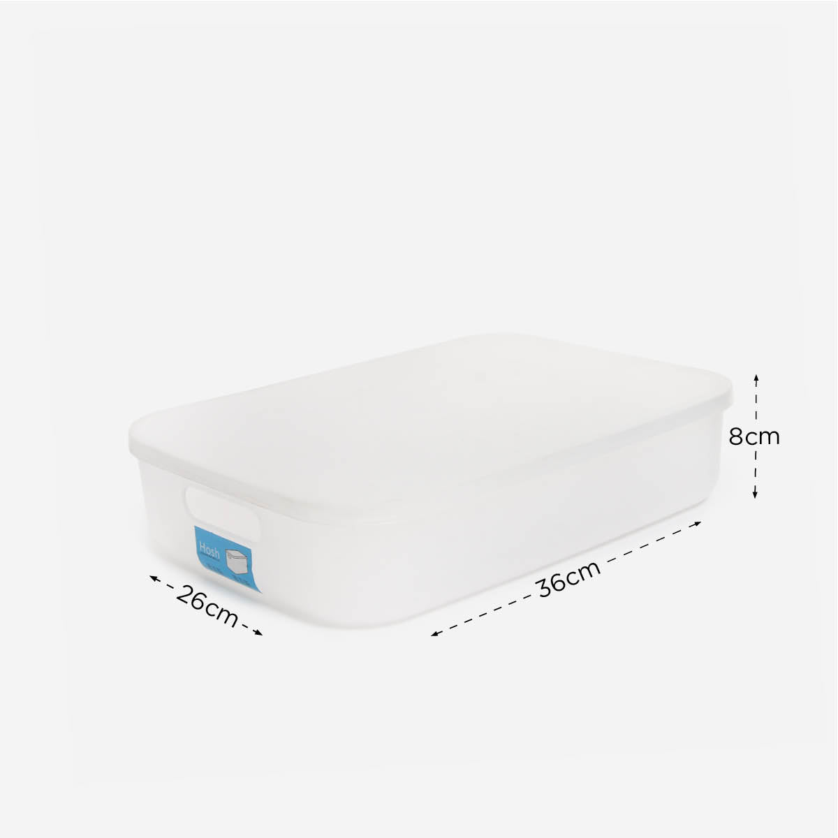 Hosh Storage Box(Smoked White) - 36x26x8cm