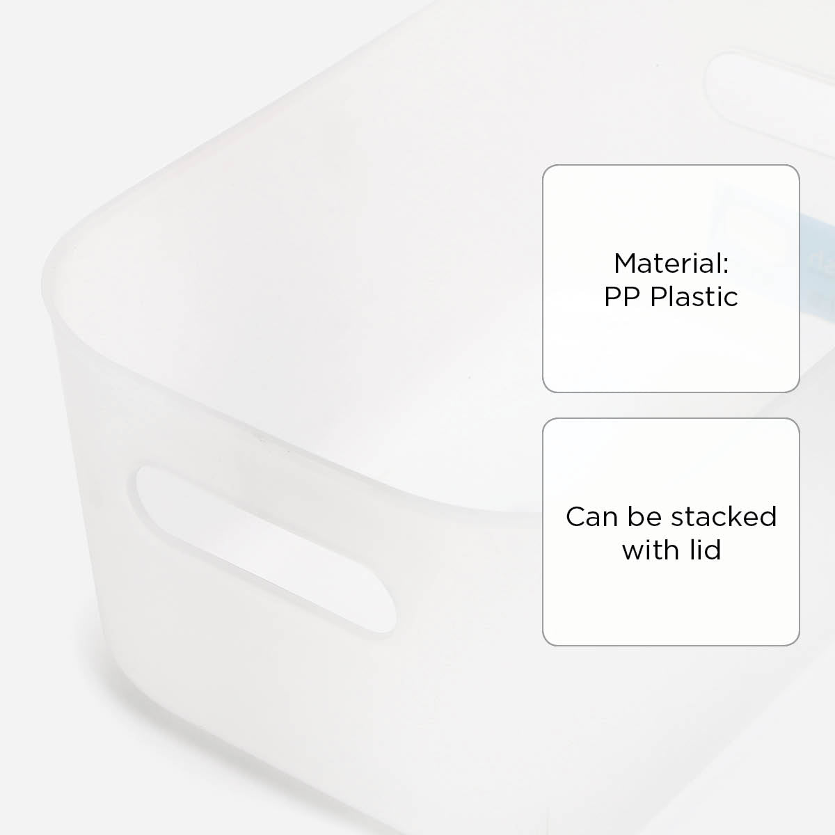 Hosh Storage Box (Smoked White) - 26x18x12cm
